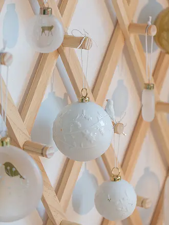 RAEDER | Bola de Navidad 6cm Rama de invierno | weiss